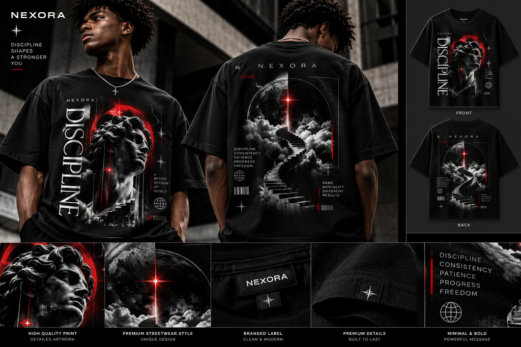 Discipline Graphic T-Shirt — Motivational Warrior Art Tee