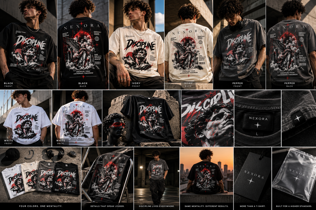 Discipline Graphic T-Shirt — Motivational Warrior Art Tee