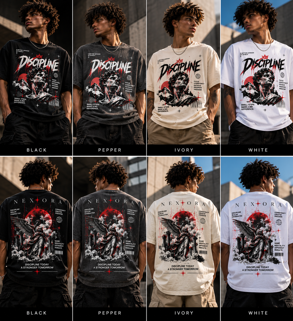 Discipline Graphic T-Shirt — Motivational Warrior Art Tee