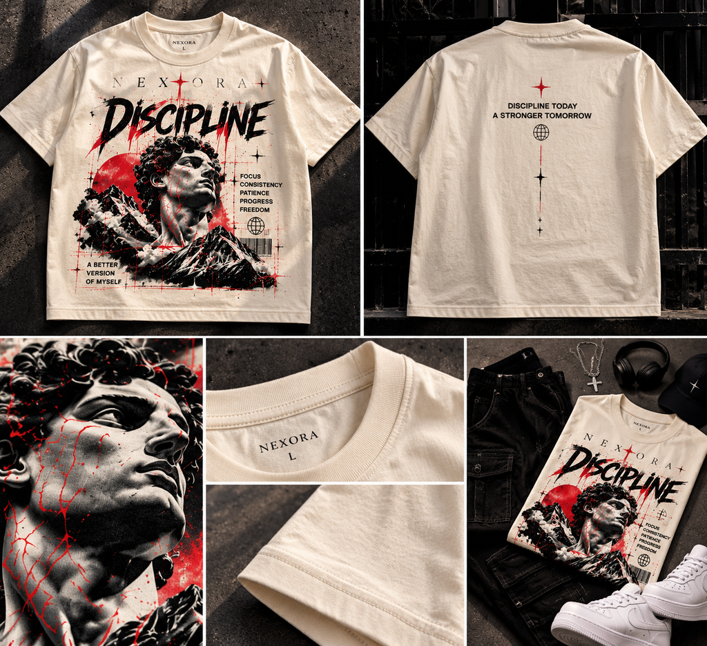 Discipline Graphic T-Shirt — Motivational Warrior Art Tee