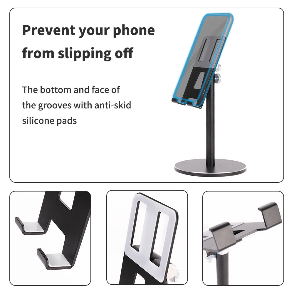Height Angle Adjustable Desktop Tablet Stand Mobile Phone Holder Alumi ...