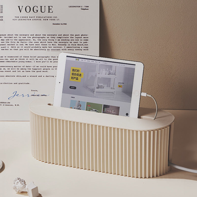 Cable management organizer box, an accessory for power strips and home - office power cables